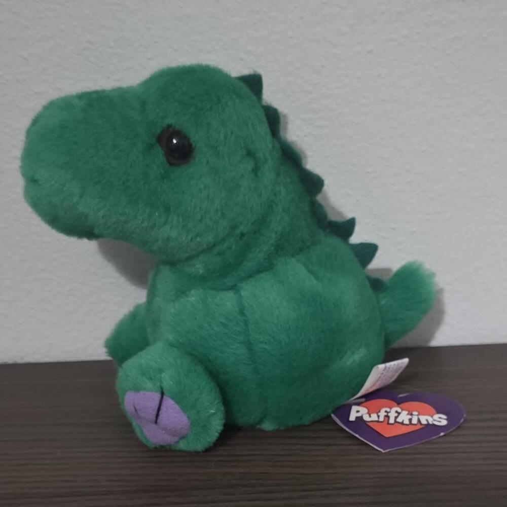 Green Puffkins dinosaur plush toy #dinosaur #plush